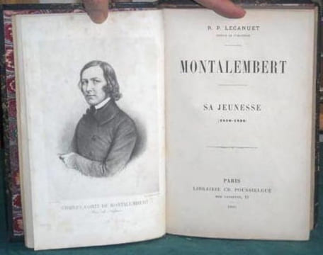 Montalembert, sa jeunesse 1810-1836.. LECANUET
