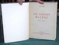 En lisant Balzac - Édition originale.