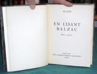 En lisant Balzac - Édition originale.