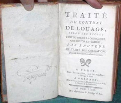 Traité du Contrat de Louage.. POTHIER Robert Joseph