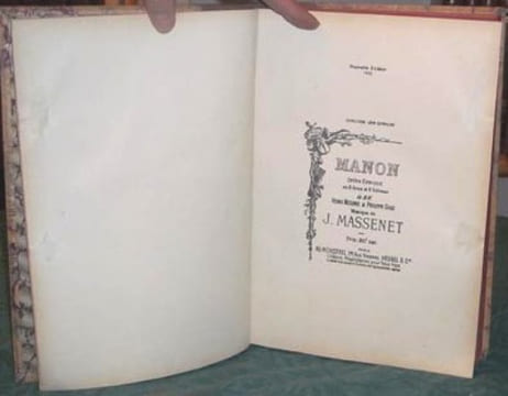 Partition chant et piano. Manon.. MASSENET - MEILHAC Henri - GILLE Philippe