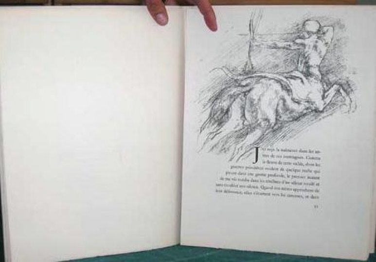 Le Centaure et La Bacchante. Introduction de Michel Sapanet. Aquarelles  Originales de May Neama. LIMITED EDITION. by GUERIN, Maurice de