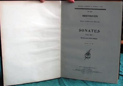 Partition Piano. Sonates. N°9327 et N°9328. 2 volumes.