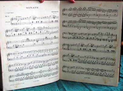 Partition Piano. Sonates. N°9327 et N°9328. 2 volumes.