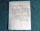 Lettre Autographe Signée de Corse du Sieur Benedetti en 1803.. BENEDETTI