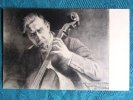Photo de Fernand Pollain, sur Carte Autographe Signée du violoncelliste.. POLLAIN Fernand