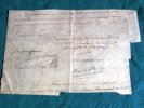 Partie de brevet signé de Charles X et du comte de Choiseul. (26 juin 1816).. CHARLES X COMTE D'ARTOIS - COMTE DE CHOISEUL