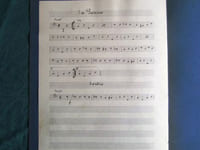 Partition manuscrite (pour contrebasse).