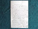 Lettre Autographe militaire signée de Brahaut.. BRAHAUT Germain Nicolas