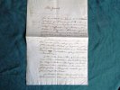 Lettre Autographe militaire signée de Caraman.. CARAMAN Maurice (comte de)
