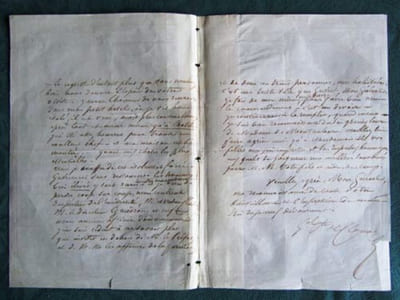 Lettre Autographe militaire signée de Clonard.