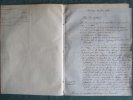 Lettre Autographe militaire signée de Jourjon - 1850.. JOURJON (Charles Louis)