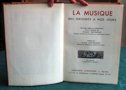 La Musique des origines à nos jours.