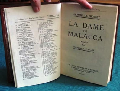 La Dame de Malacca - Roman.