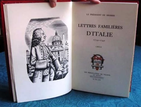 Lettres familières d'Italie 1739-1740. Choix.. BROSSES Charles de (dit le président de Brosses)