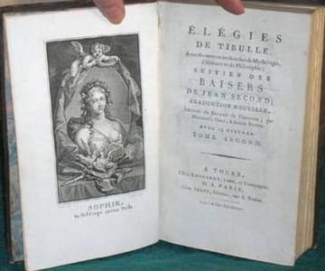Elégies de Tibulle par Mirabeau - Baisers de Jean Second. 2 volumes.