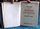 Anthologie de la Poésie espagnole.. POMES Mathilde