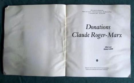 Donations Claude Roger-Marx.. COLLECTIF