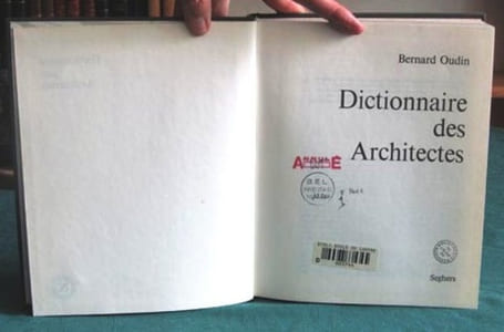 Dictionnaire des Architectes.