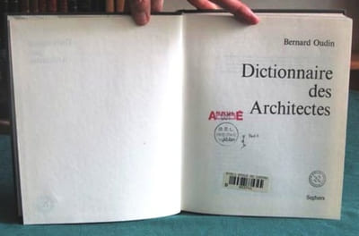 Dictionnaire des Architectes.