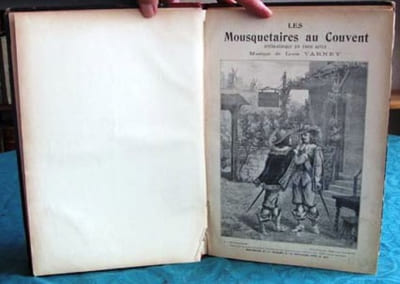 Partition Piano et Chant. Les Mousquetaires au Couvent.