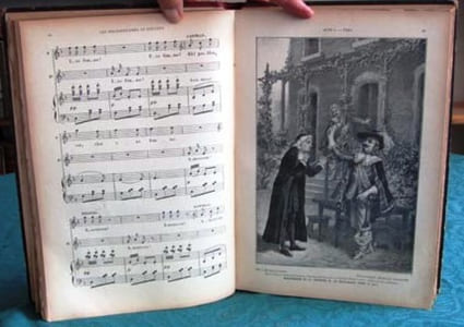 Partition Piano et Chant. Les Mousquetaires au Couvent.