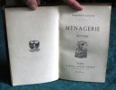 Ménagerie Intime - Édition originale.. GAUTIER Théophile