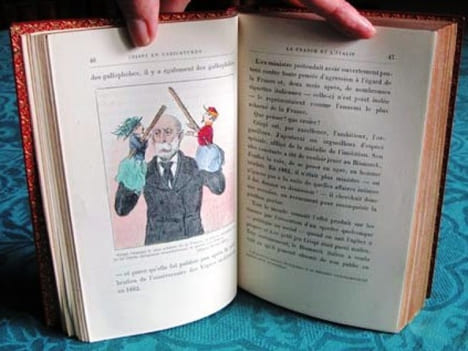 Crispi, Bismarck et la Triple-Alliance en caricatures - Édition originale.. GRAND-CARTERET John