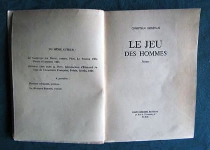 Le Jeu des hommes - poèmes.
