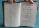 Oeuvres choisies de l'Abbé de Saint-Réal. 2 volumes.. SAINT-REAL César Vichard de