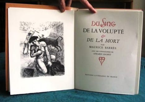 Du Sang de la Volupté et de la Mort.. BARRES Maurice