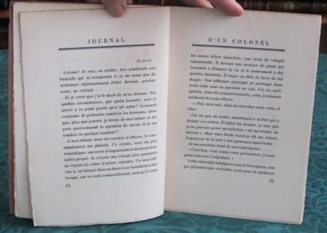 Journal d'un Colonel.. FAYARD Jean