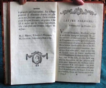 Lettres Historiques, Politiques et Critiques sur les Événements qui se sont passés depuis 1778 jusqu'à présent. 14 volumes.