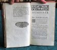 Mémoires du Maréchal de Tourville. 3 volumes.. TOURVILLE (Anne Hilarion de Costentin, comte de Tourville)