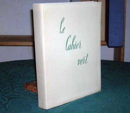 Le Cahier vert.. GUERIN Maurice de
