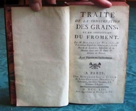 Traité de la Conservation des Grains et en particulier du Froment - Édition originale.. DUHAMEL DU MONCEAU Henri Louis