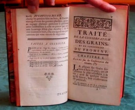 Traité de la Conservation des Grains et en particulier du Froment - Édition originale.. DUHAMEL DU MONCEAU Henri Louis