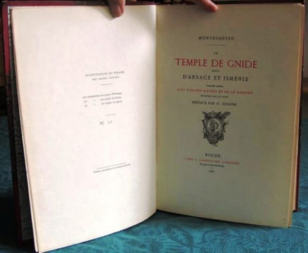 Le Temple de Gnide suivi d'Arsace et Isménie.. MONTESQUIEU
