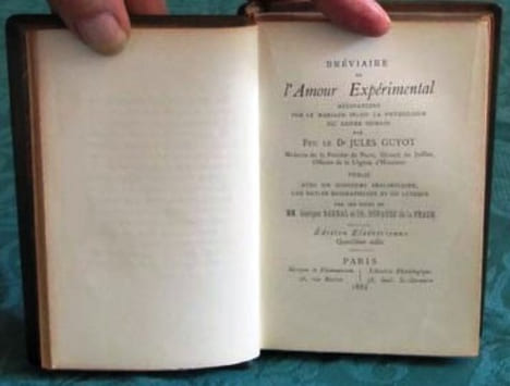 Bréviaire de l'Amour Expérimental.. GUYOT Jules