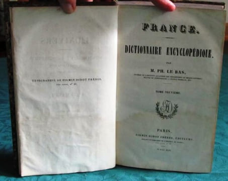 L'Univers. Histoire et Description de tous les Peuples. Dictionnaire Encyclopédique de la France. Tome 9 (GOD-LAL).. LE BAS