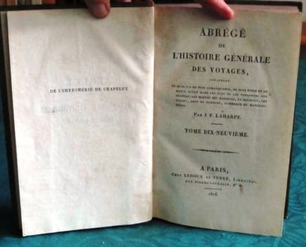 Abrégé de l'Histoire Générale des Voyages. Tome 19 - Monde.. LAHARPE ou (LA HARPE)