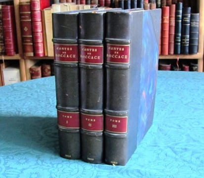 Contes de Boccace. (Bocace) 3 volumes.. BOCCACE Jean (Giovanni Boccaccio)