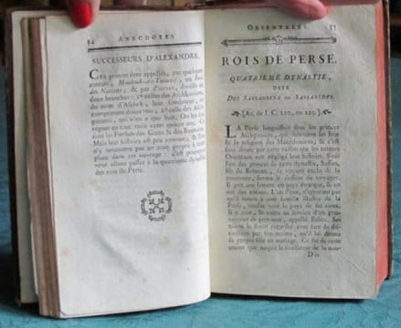 Anecdotes orientales. 2 volumes.. ANONYME