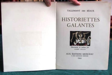 Historiettes Galantes.. TALLEMANT des REAUX