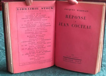 Lettres à Jacques Maritain. Réponse à Jean Cocteau - Éditions originales.