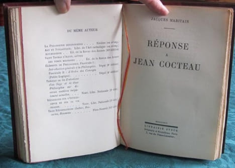 Lettres à Jacques Maritain. Réponse à Jean Cocteau - Éditions originales.. COCTEAU Jean - MARITAIN Jacques.