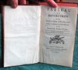Tableau et Révolutions des Colonies angloises dans l'Amérique septentrionale.. RAYNAL Guillaume-Thomas