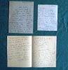 Lettres Autographes Signées de Odette Gogry à Yvonne Astruc. (7 LAS) 1931-1953.. GOGRY Odette