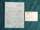 Lettre Autographe Signée de Georges Rémy. (1 LAS). REMY Georges