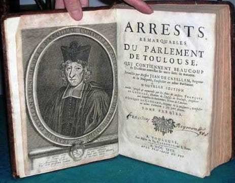 Arrests remarquables du Parlement de Toulouse. 2 volumes.. CATELLAN Jean de